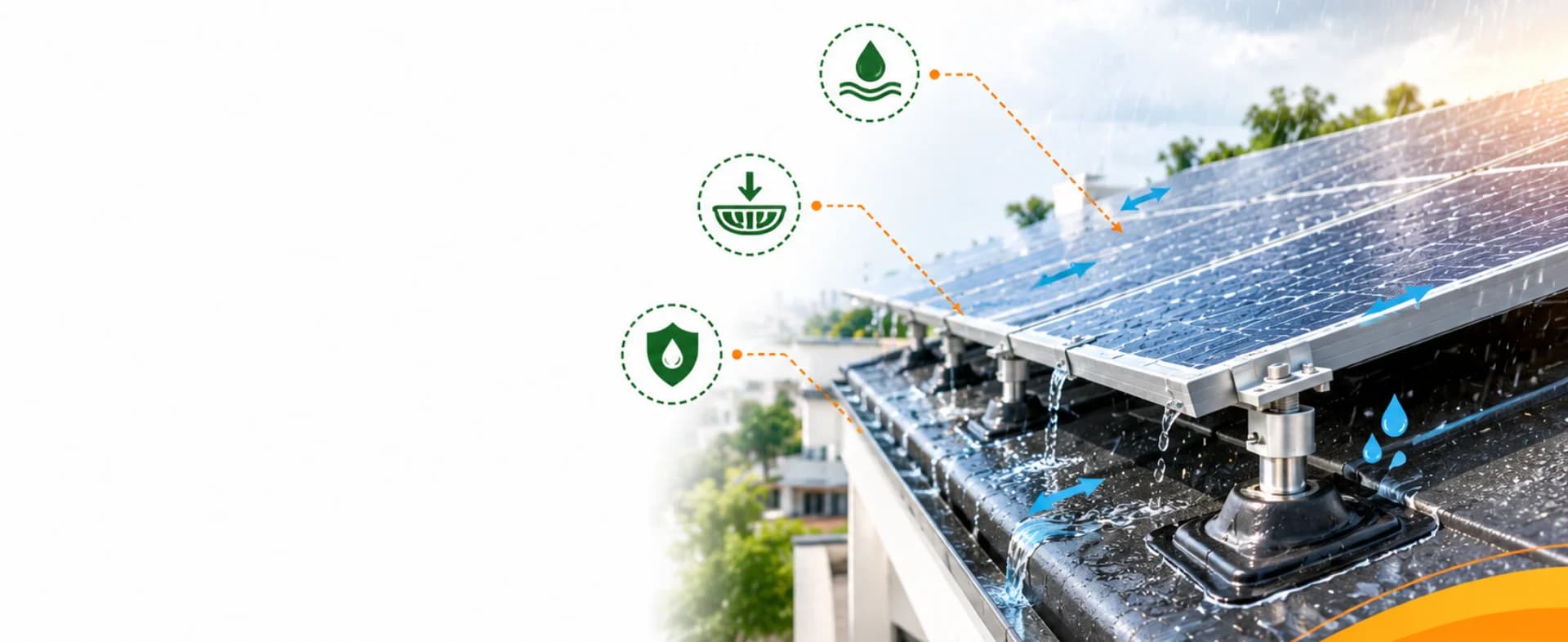 How Poor Waterproofing and Drainage Can Damage Your Home Solar Rooftop System - Solar energy article by Enersol