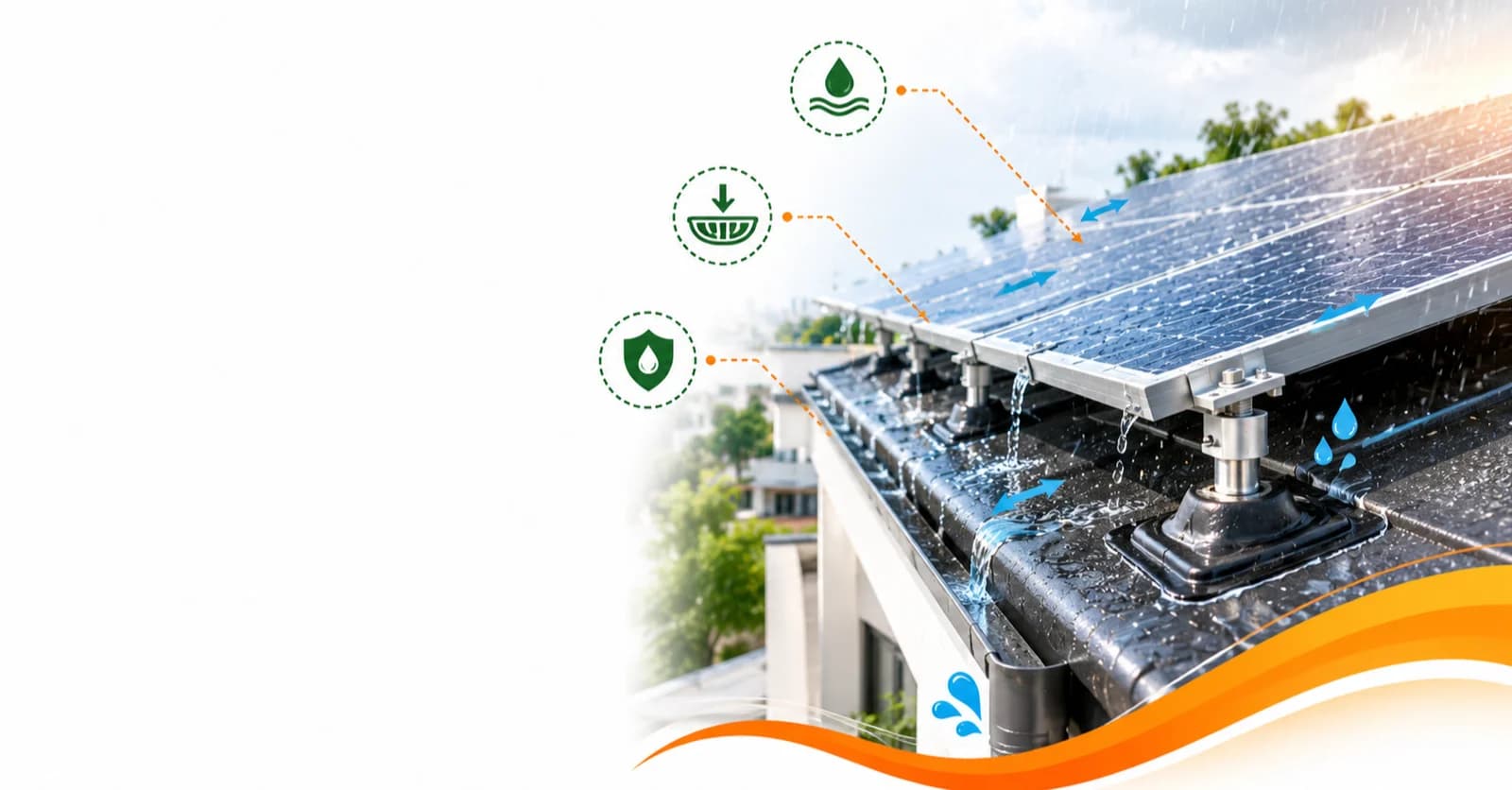 How Poor Waterproofing and Drainage Can Damage Your Home Solar Rooftop System - Solar energy article by Enersol