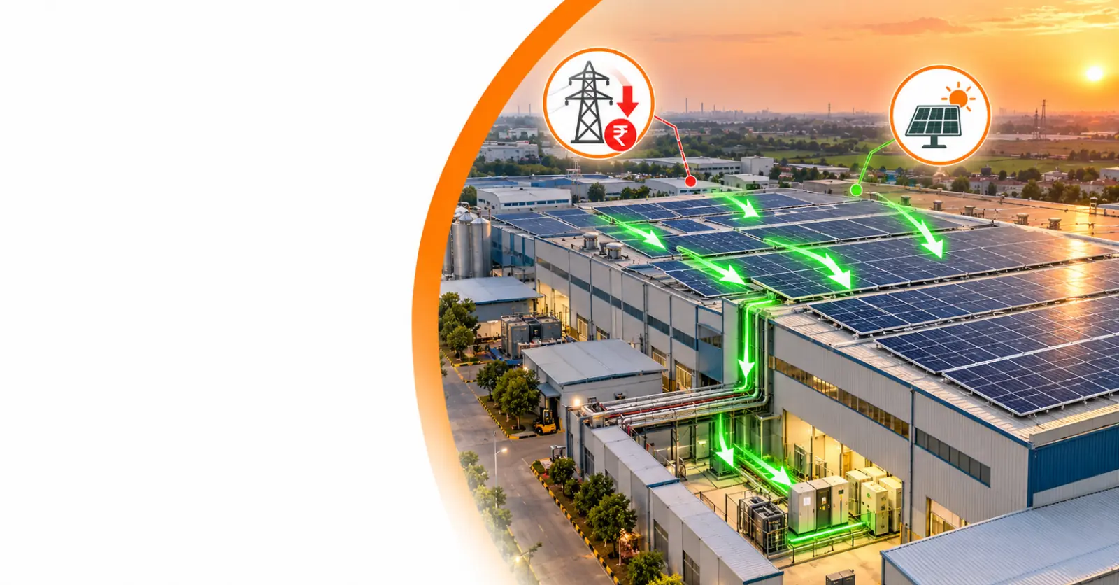Captive Solar for Industries: How to Cut Dependence on Costly Grid Power - Read full article about solar energy Captive Solar for Industries: How to Cut Dependence on Costly Grid Power - Solar energy article by Enersol
