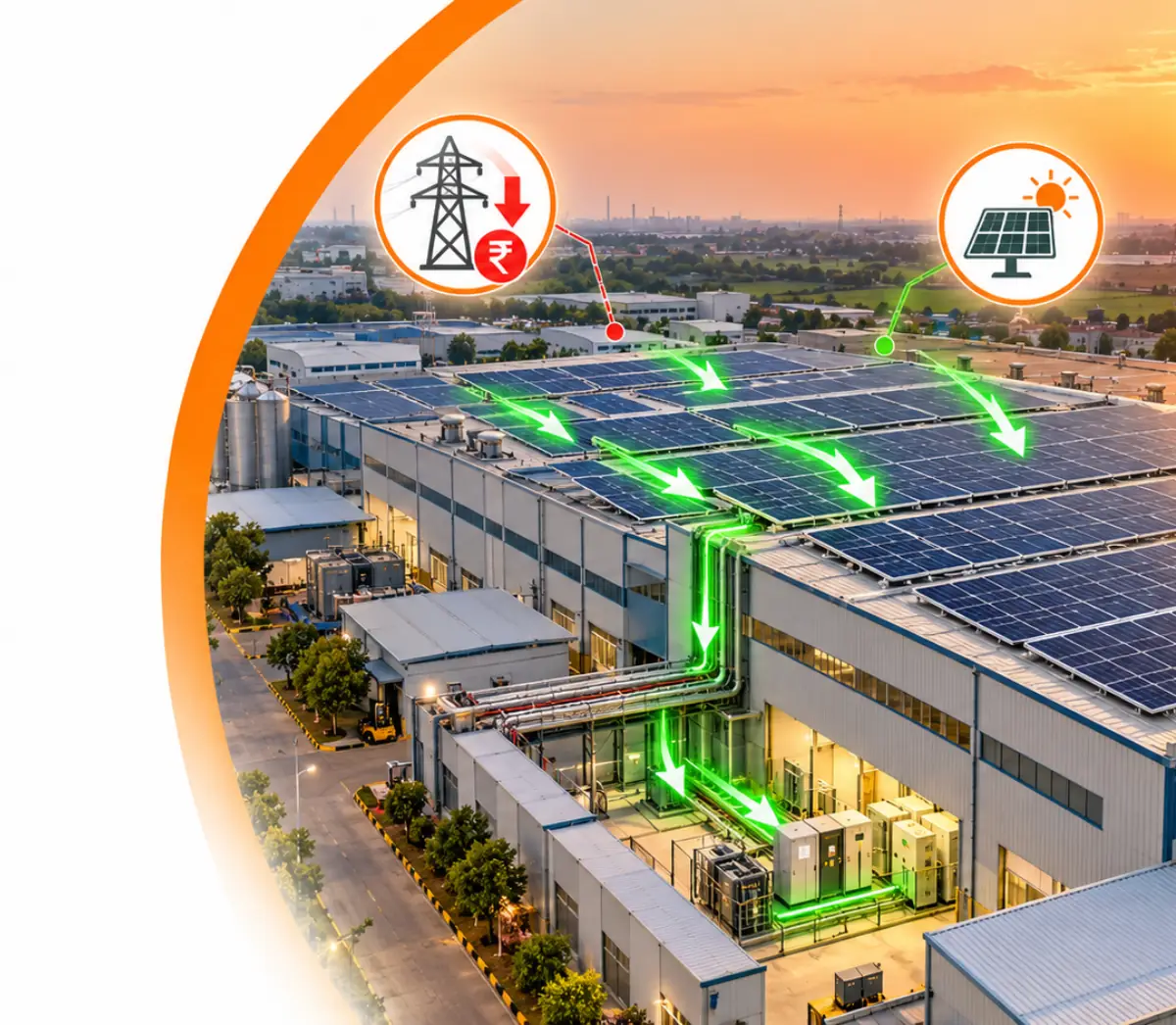 Captive Solar for Industries: How to Cut Dependence on Costly Grid Power - Read full article about solar energy Captive Solar for Industries: How to Cut Dependence on Costly Grid Power - Solar energy article by Enersol