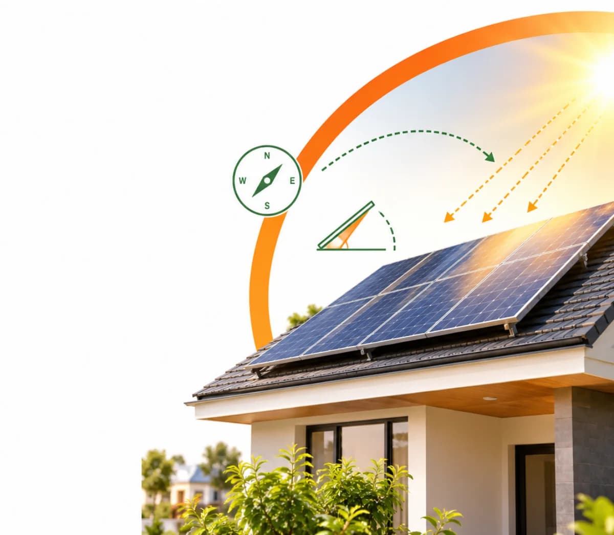 Why Panel Angle and Direction Matter for Maximum Sunlight in Home Solar Installation - Read full article about solar energy Why Panel Angle and Direction Matter for Maximum Sunlight in Home Solar Installation - Solar energy article by Enersol