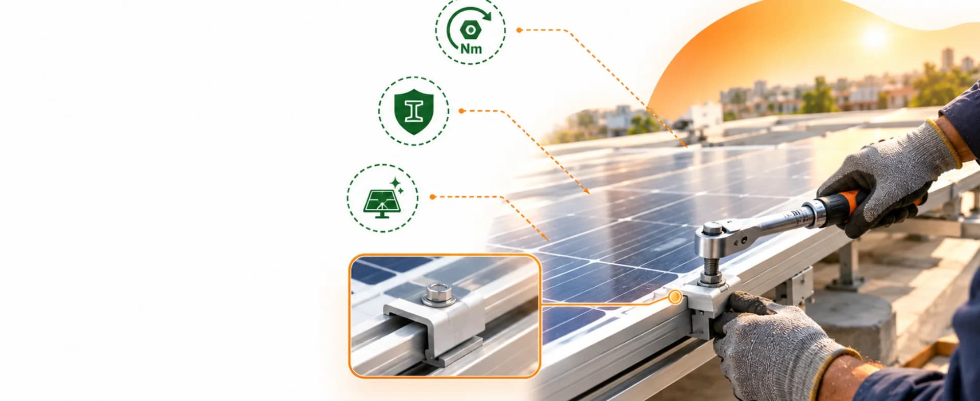 Fastener Tightening Mistakes That Can Damage Your Solar Panel Frame and Glass - Read full article about solar energy Fastener Tightening Mistakes That Can Damage Your Solar Panel Frame and Glass - Solar energy article by Enersol