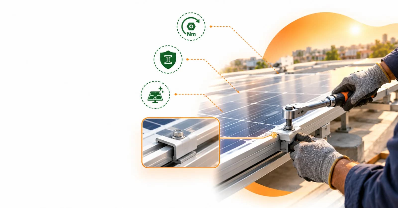 Fastener Tightening Mistakes That Can Damage Your Solar Panel Frame and Glass - Read full article about solar energy Fastener Tightening Mistakes That Can Damage Your Solar Panel Frame and Glass - Solar energy article by Enersol