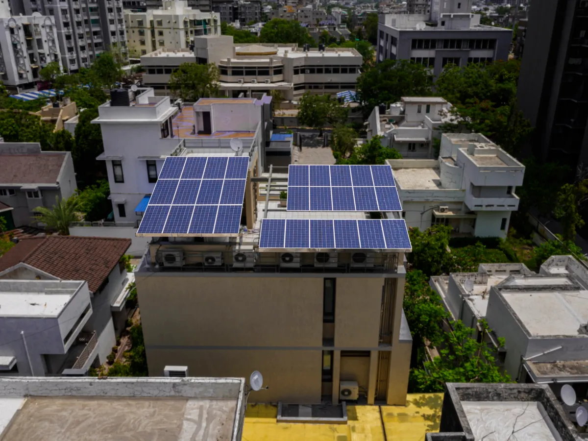 Enersol solar installation — Commercial Rooftop · Ahmedabad