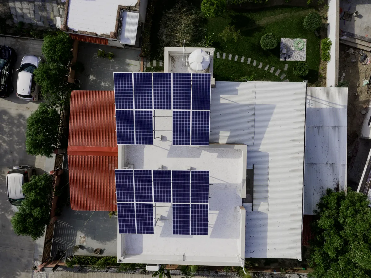 Enersol solar installation — Residential Rooftop · Gujarat