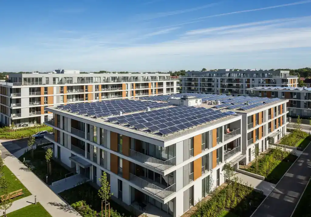 Powering 500 Homes with Shared Solar - Housing Society solar project case study (500 kW) Powering 500 Homes with Shared Solar - Housing Society solar case study for Premium Housing Society