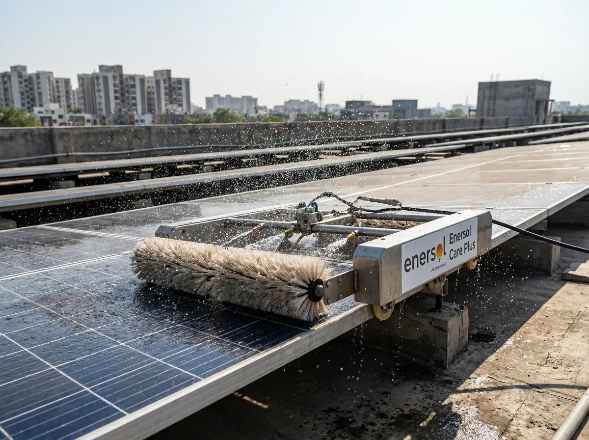 Solar Panel Cleaning Services - Professional solar installation service Solar Panel Cleaning Services - Solar service detail by Enersol